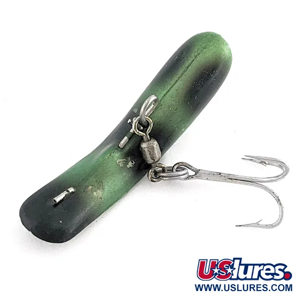 Vintage   Luhr Jensen Fire Plug, 3/16oz Frog fishing lure #22950