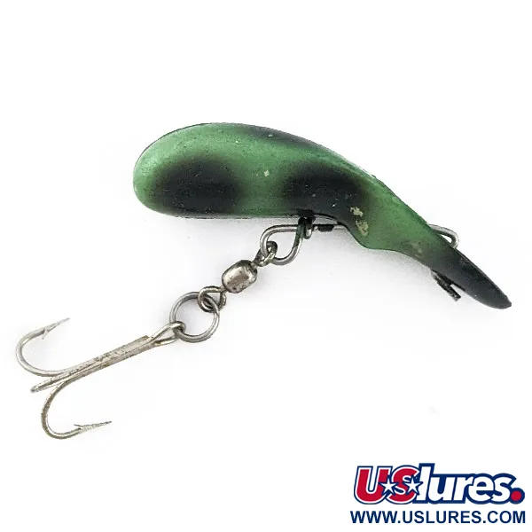 Vintage   Luhr Jensen Fire Plug, 3/16oz Frog fishing lure #22950