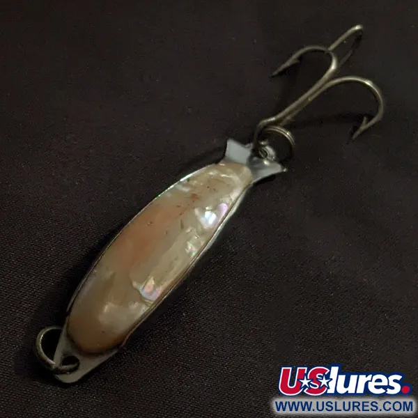 Vintage  Salm Manufacturing Co Killer Red Abalone Pearl Minnow, 1/3oz  fishing spoon #22953