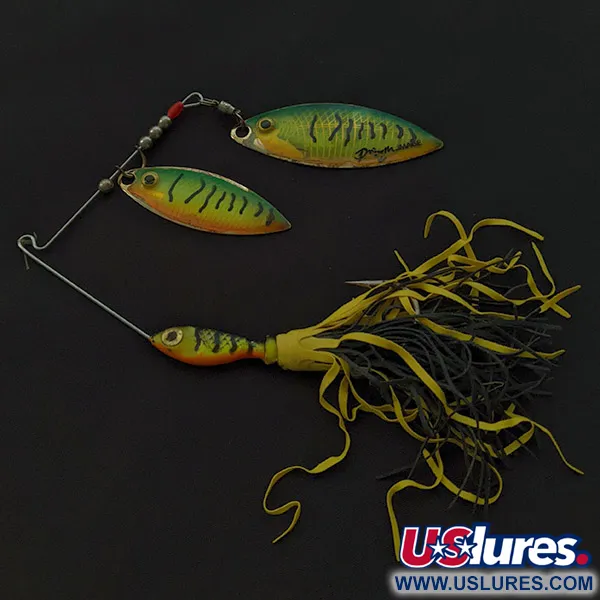 Vintage  Wahoo  Spinnerbait Prizm, 2/3oz Fire tiger UV fishing #23039