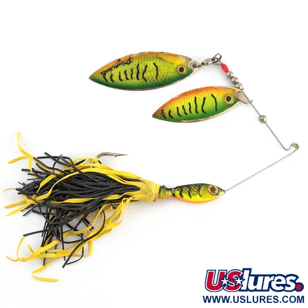 Vintage  Wahoo  Spinnerbait Prizm, 2/3oz Fire tiger UV fishing #23039