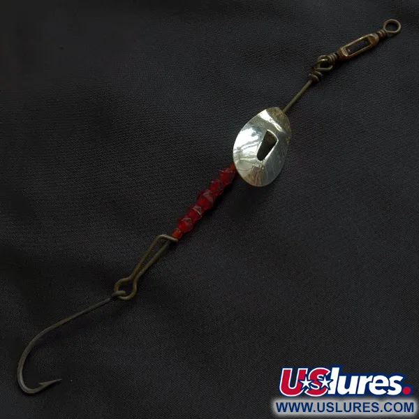 Vintage   Pflueger June Bug, 1/3oz nickel/gold spinning lure #23078