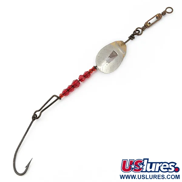 Vintage   Pflueger June Bug, 1/3oz nickel/gold spinning lure #23078