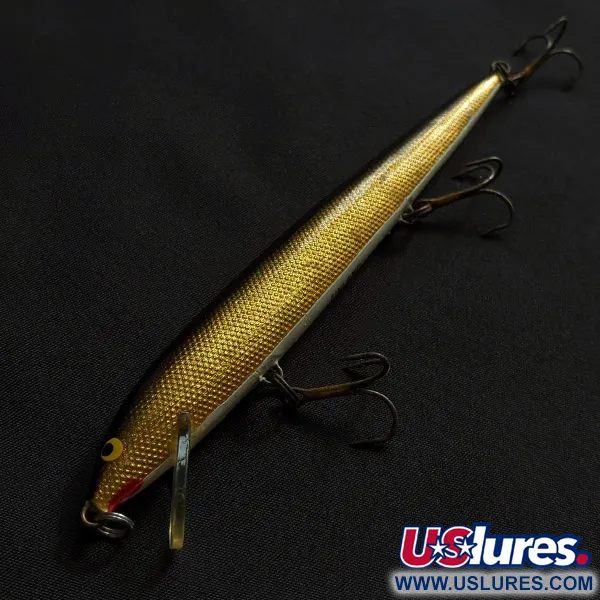 Vintage   Rapala Original Floater F13 (Finland), 1/4oz G (Gold) fishing lure #23096