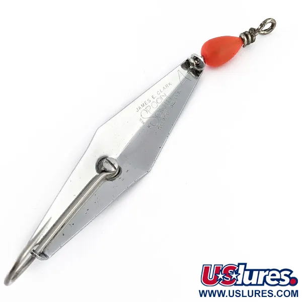 Vintage  James E. Clark  James Clark  spoon, 3/4oz nickel fishing spoon #23115