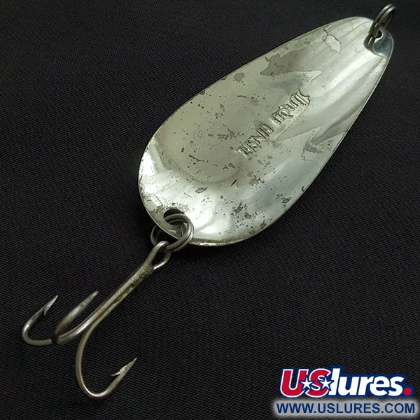 Vintage  Lindy / Little Joe Lindy Finsel silver plated, 2/3oz silver fishing spoon #23127