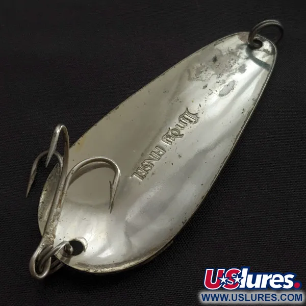 Vintage  Lindy / Little Joe Lindy Finsel silver plated, 2/3oz silver fishing spoon #23128