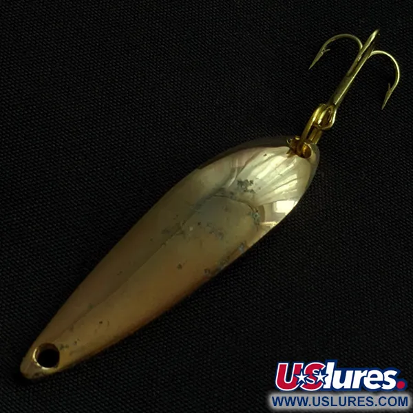 Vintage  Acme Fiord Spoon Lightning (1950s), 1/4oz gold fishing spoon #23130