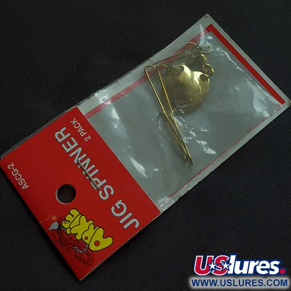  Arkie Lures Arkie Jig Spinner, 1/16oz gold spinning lure #23182
