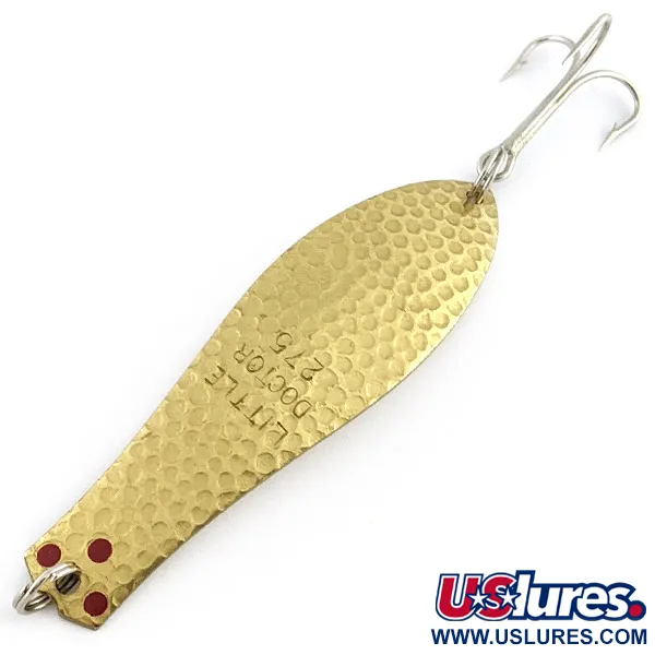 Vintage  Prescott Spinner Little Doctor 275, 3/4oz gold fishing spoon #23189