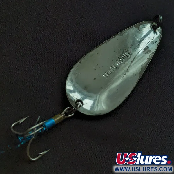Vintage  Lindy / Little Joe Lindy Finsel silver plated, 2/3oz silver fishing spoon #23190