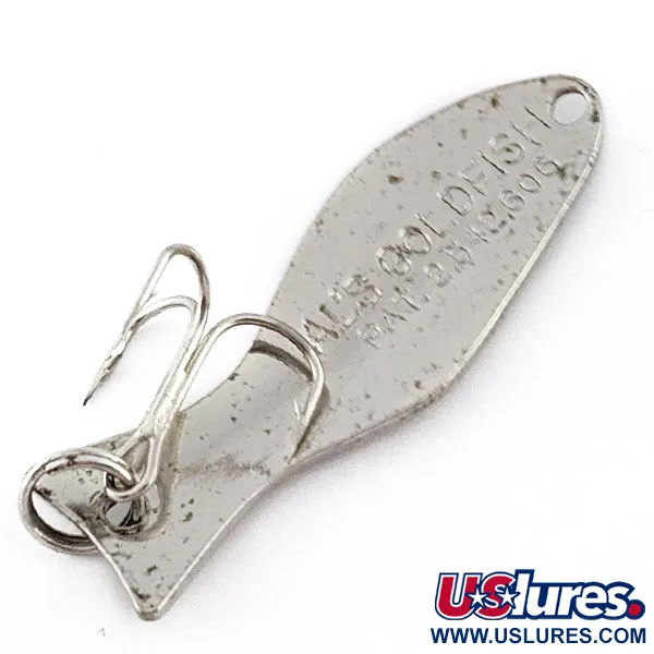 Vintage   Al's gold fish, 1/4oz nickel fishing spoon #23250