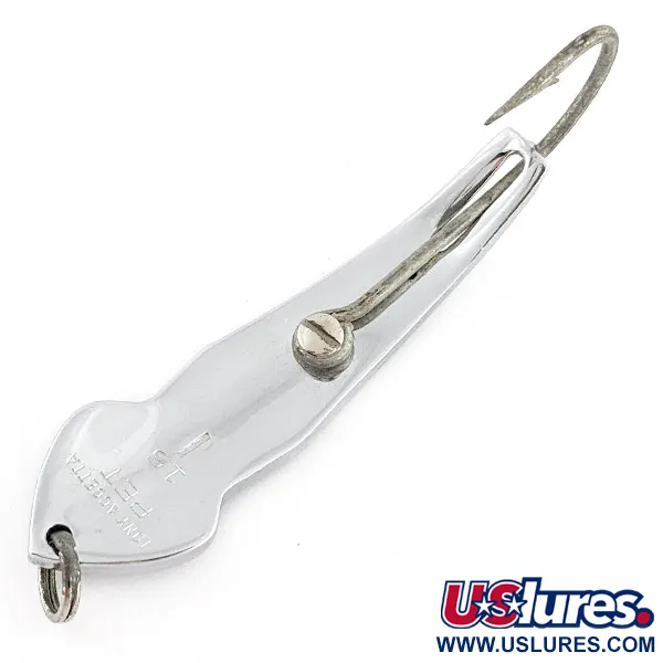 Vintage  Tony Accetta Tony Acetta Pet Spoon 15, 1oz nickel fishing spoon #23265