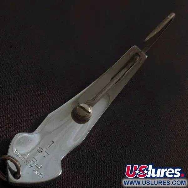 Vintage  Tony Accetta Tony Acetta Pet Spoon 15, 1oz nickel fishing spoon #23265