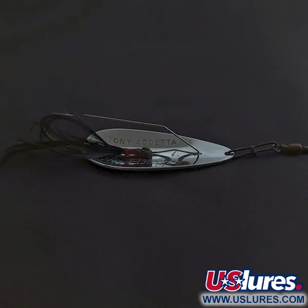 Vintage   Tony Accetta Weed Doger, 3/4oz nickel fishing spoon #23270