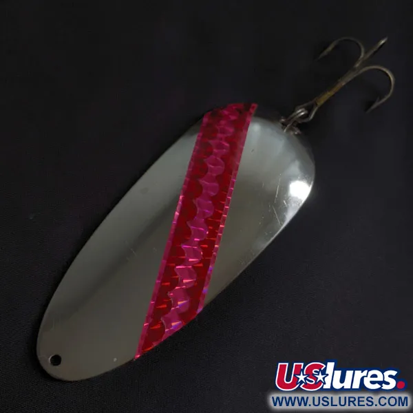 Vintage  Eppinger Dardevle Huskie Junior 700 series, 2oz nickel/red fishing spoon #23288