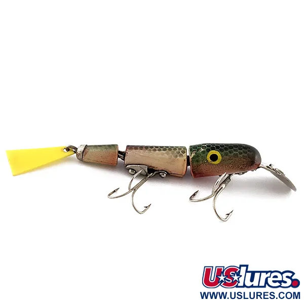 Vintage   Bud Stewart Jointed Wood, 1/3oz  fishing lure #23311