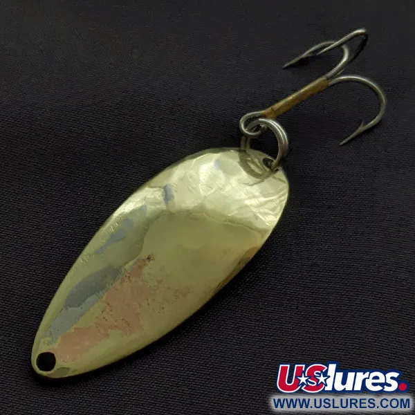 Vintage  Seneca Little Cleo (Hula Girl), 1/2oz gold fishing spoon #23333