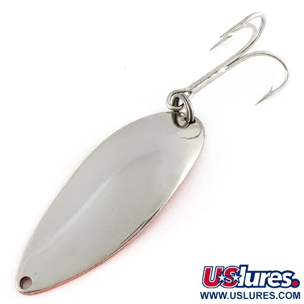 Vintage  Seneca Little Cleo (Hula Girl), 3/4oz nickel/orange fishing spoon #23349