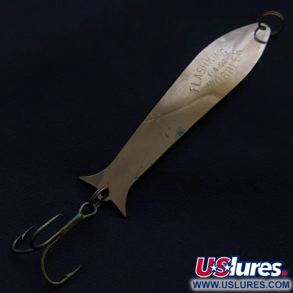 Vintage   Acme Flash-King Wobbler, 1/4oz сopper fishing spoon #23352