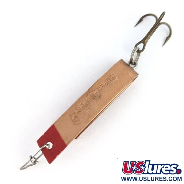 Vintage  Luhr Jensen Super-Duper 503, 1/8oz copper fishing spoon #23374