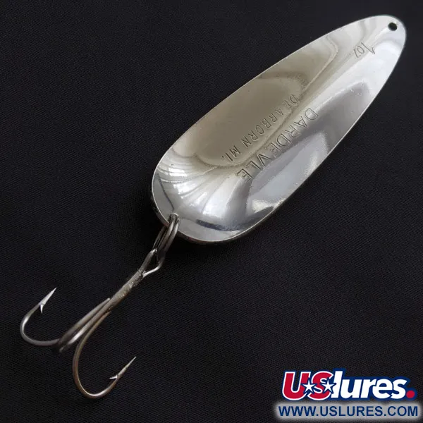 Vintage  Eppinger Dardevle, 1oz Black Devle fishing spoon #23379