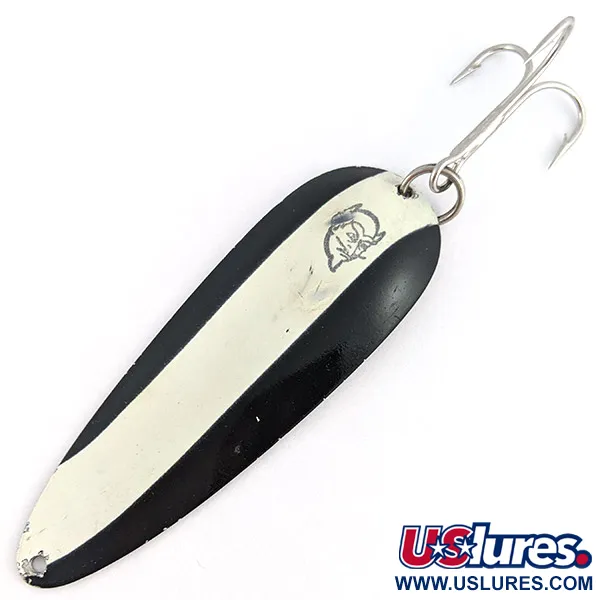 Vintage  Eppinger Dardevle, 1oz Black Devle fishing spoon #23379