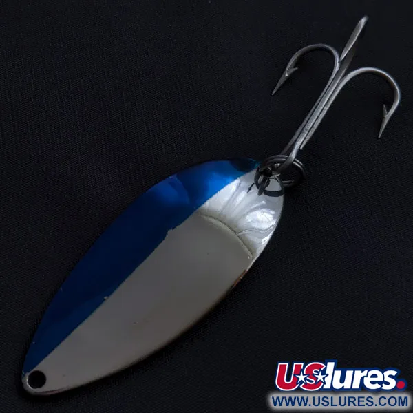 Vintage  Seneca Little Cleo (Hula Girl), 3/4oz nickel/blue fishing spoon #23380