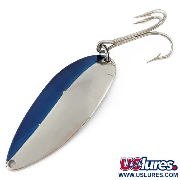 Vintage  Seneca Little Cleo (Hula Girl), 3/4oz nickel/blue fishing spoon #23380