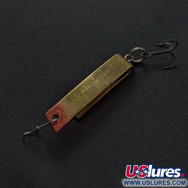 Vintage  Luhr Jensen Super-Duper 503, 1/8oz brass/copper fishing spoon #23422