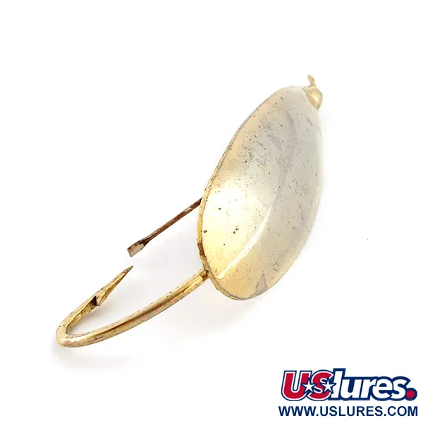 Vintage    Johnson Silver Minnow, 3/4oz gold fishing spoon #23457