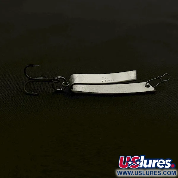 Vintage  Luhr Jensen Super-Duper 503, 1/8oz nickel/red fishing spoon #23472