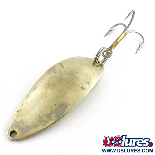 Vintage  Seneca Little Cleo (Hula Girl), 1/2oz gold fishing spoon #23492