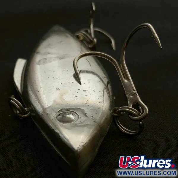 Vintage   Bill Lewis Rat-L-Trap, 1/2oz nickel fishing lure #23498