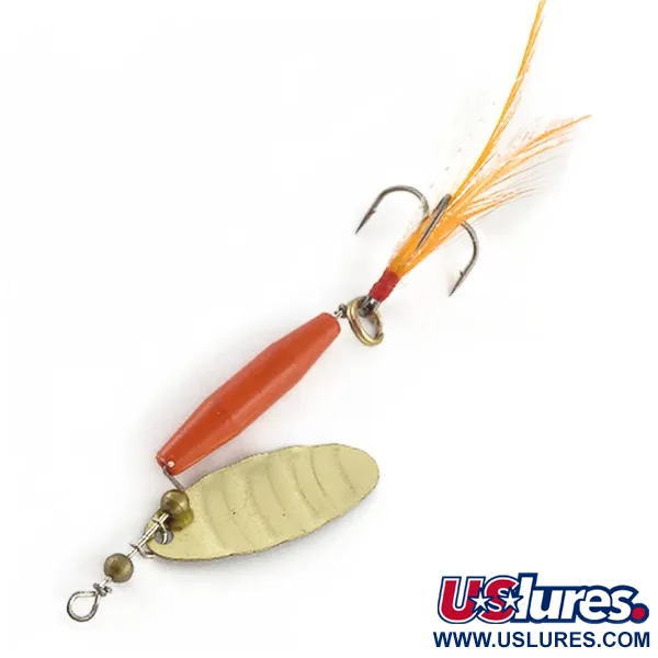 Vintage   Worth #301, 1/3oz red/black/gold spinning lure #23504