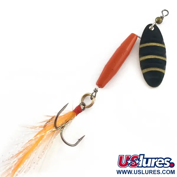 Vintage   Worth #301, 1/3oz red/black/gold spinning lure #23504