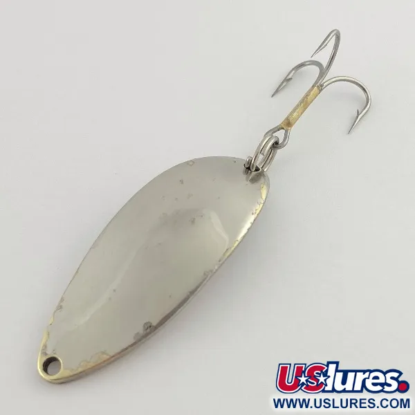 Vintage  Seneca Little Cleo (Hula Girl) , 1/2oz nickel/gold fishing spoon #23514