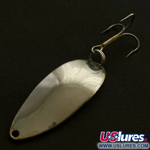 Vintage  Seneca Little Cleo (Hula Girl) , 1/2oz nickel/gold fishing spoon #23514