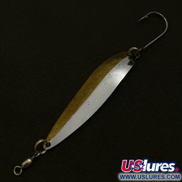 Vintage  Yakima Bait Yakima bait King fish 3, 1/4oz nickel/brass fishing spoon #23536