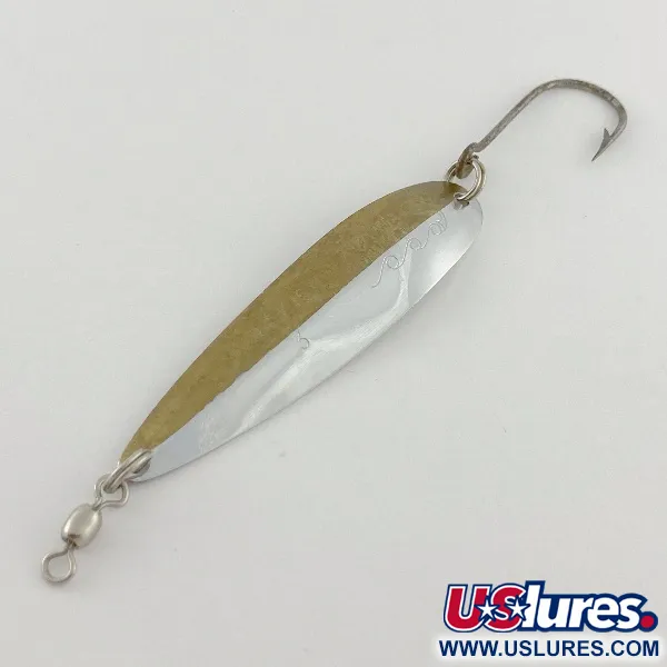 Vintage  Yakima Bait Yakima bait King fish 3, 1/4oz nickel/brass fishing spoon #23536