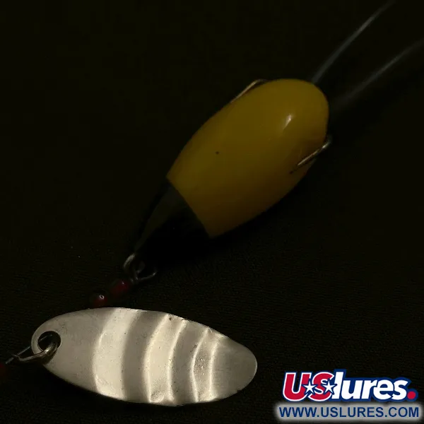 Vintage  Burke Flexo-Products  Burke-Flex Spinner, 1/8oz nickel spinning lure #23540