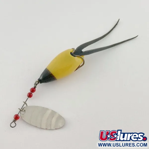 Vintage  Burke Flexo-Products  Burke-Flex Spinner, 1/8oz nickel spinning lure #23540