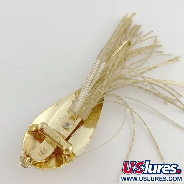 Vintage   Nemire Lures Red Ripper, 1/2oz gold fishing spoon #23543