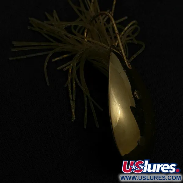 Vintage   Nemire Lures Red Ripper, 1/2oz gold fishing spoon #23543