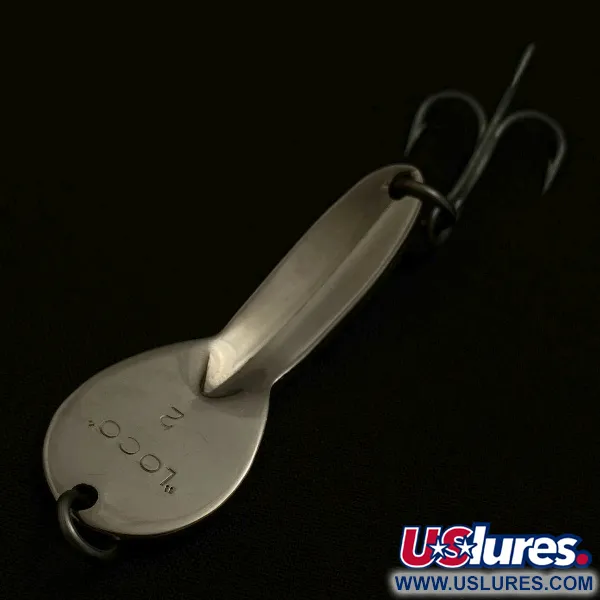 Vintage   Glen Evans Loco 2, 1/3oz nickel fishing spoon #23544