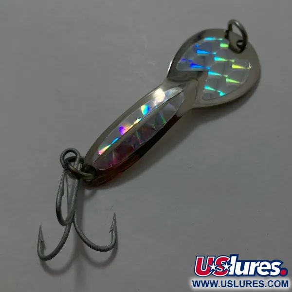 Vintage   Glen Evans Loco 2, 1/3oz nickel fishing spoon #23544