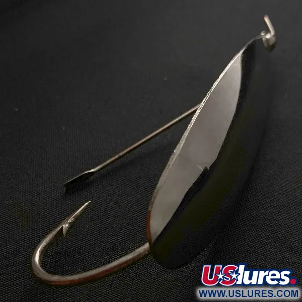 Vintage   Johnson Silver Minnow Weedless, 3/4oz nickel fishing spoon #23554