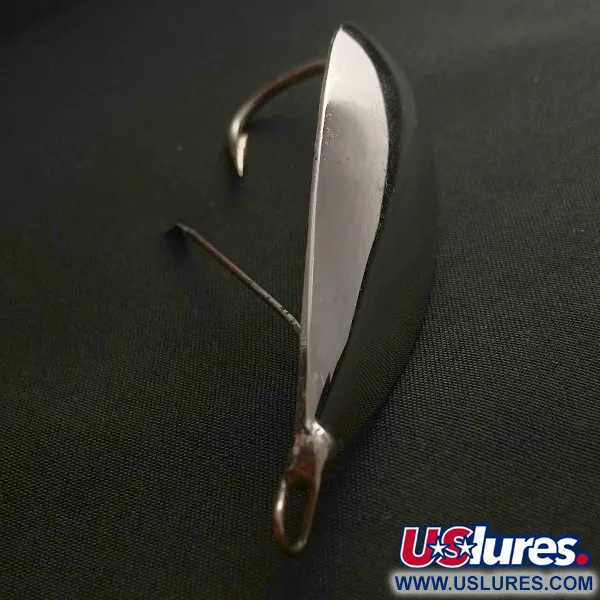 Vintage   Johnson Silver Minnow Weedless, 3/4oz nickel fishing spoon #23554