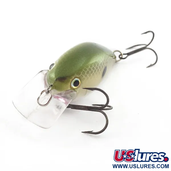 Vintage   Strike King KVD 1.5 Silent square bill, 2/5oz Olive Sexy Shad fishing lure #23556