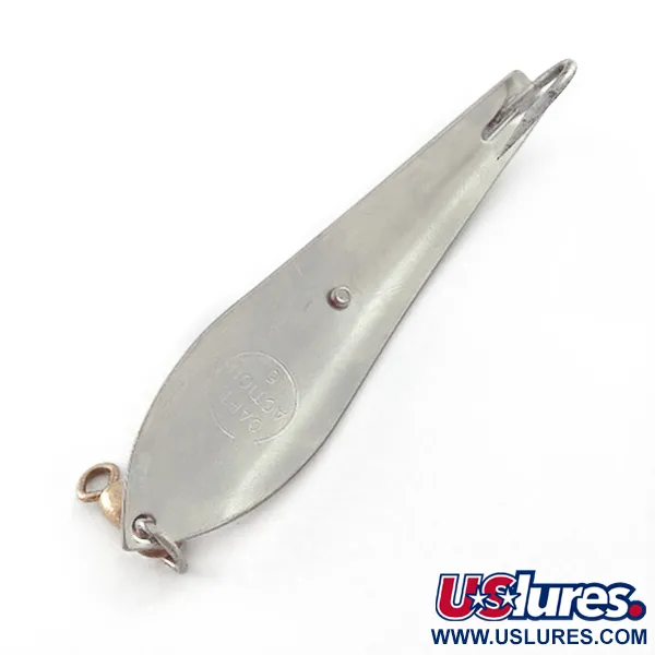 Vintage  Other Capt Action 5, 2/5oz nickel fishing spoon #23564
